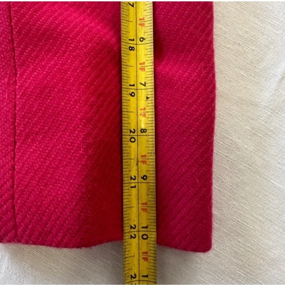 Talbots Pink Wool Blend Zip Blazer Jacket - Picture 8 of 12